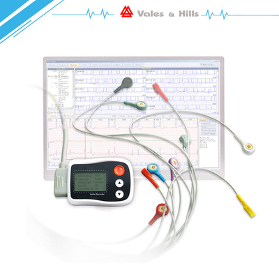 Medizinischer Recorder Holter ECG Kanal LED 3 mit Analyse-Verfahren 75 * 55 * 16 Millimeter