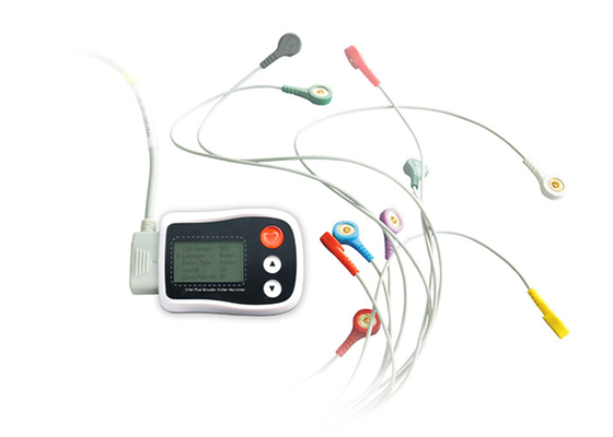 Lcd-Bildschirm Holter-Monitor und ECG-Analyse-Software 24 Stunden Rekordzeit-