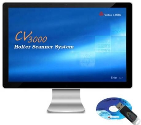 CER/FDA-gebilligter Stunde Holter-Weiß-Monitor Holter ECG 12 Kanal-24-72