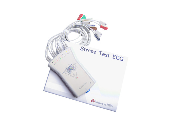 Kanal Ecg-Prüfung weiß- graue des Belastungsprobe-Maschinen-tragbare Erwerbs-Kasten-12