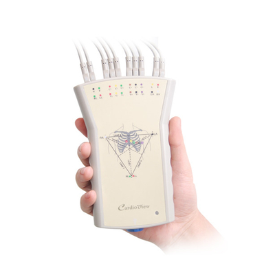 Tragbares Grey Plastic Recorder mit Promi Simultenaous 12 führen Hand-ECG-Maschine